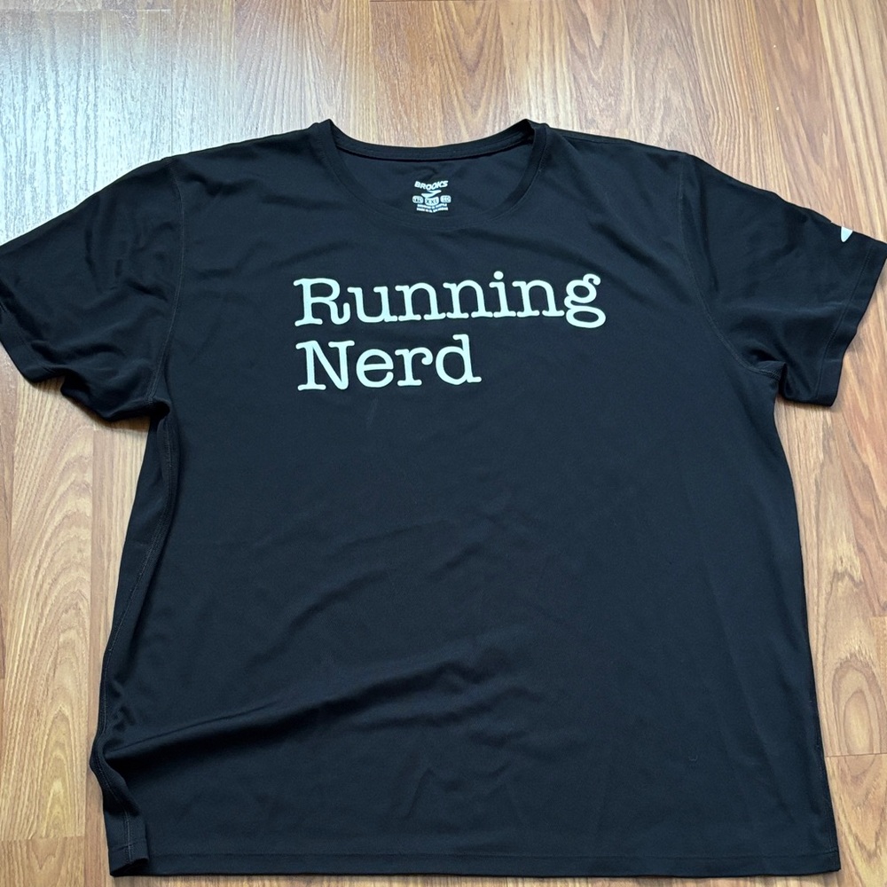Brooks Running Nerd Graphic Tshirt Sz XXL